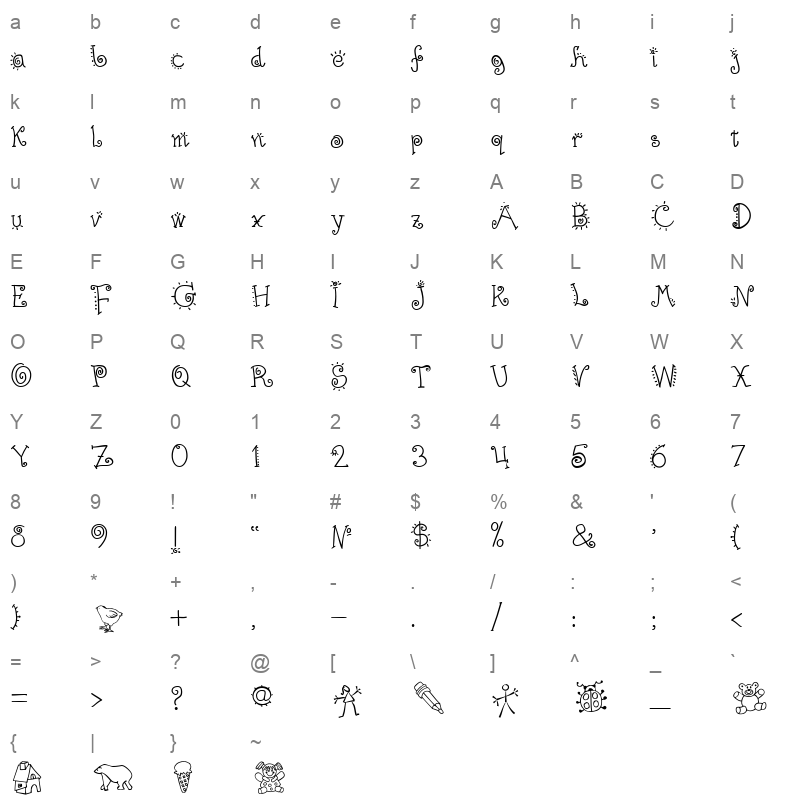 ABCALEGR_1 Character Map
