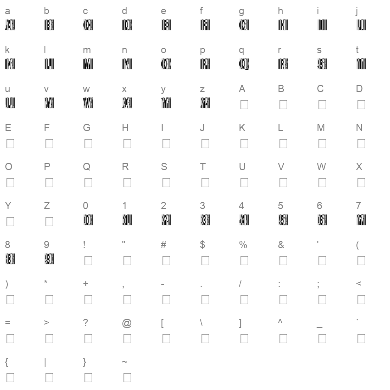arrgh Character Map