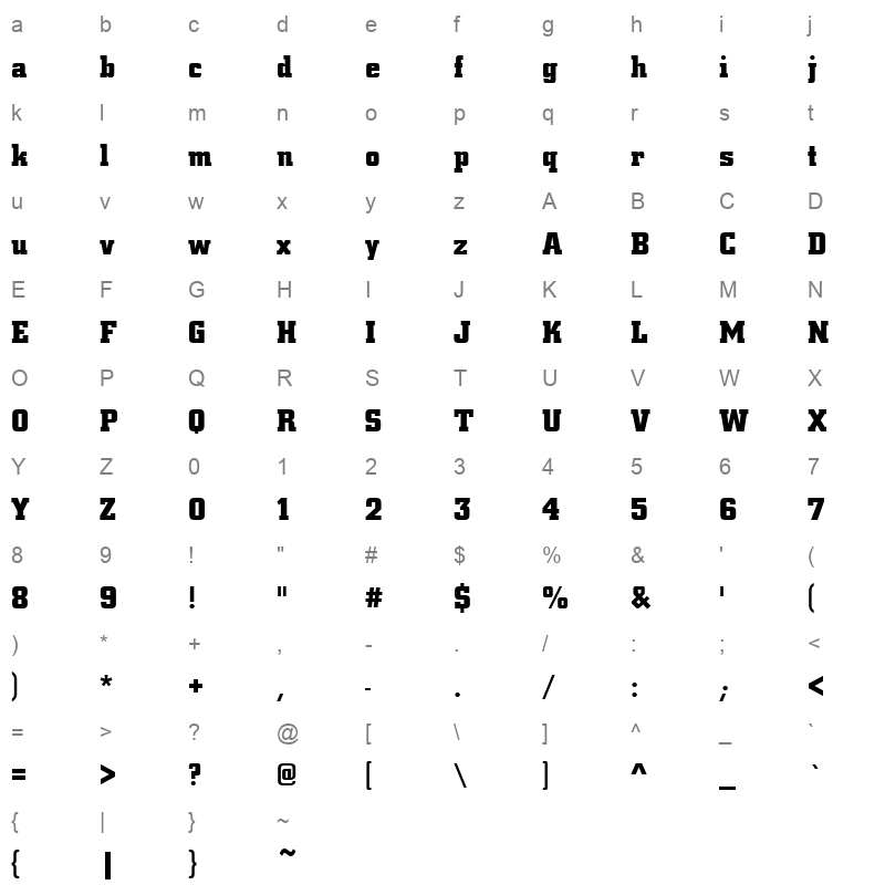 c010016d Character Map