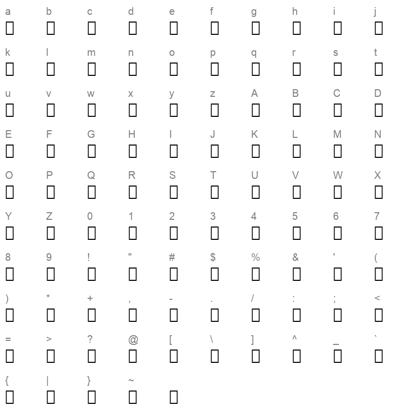 compi Character Map
