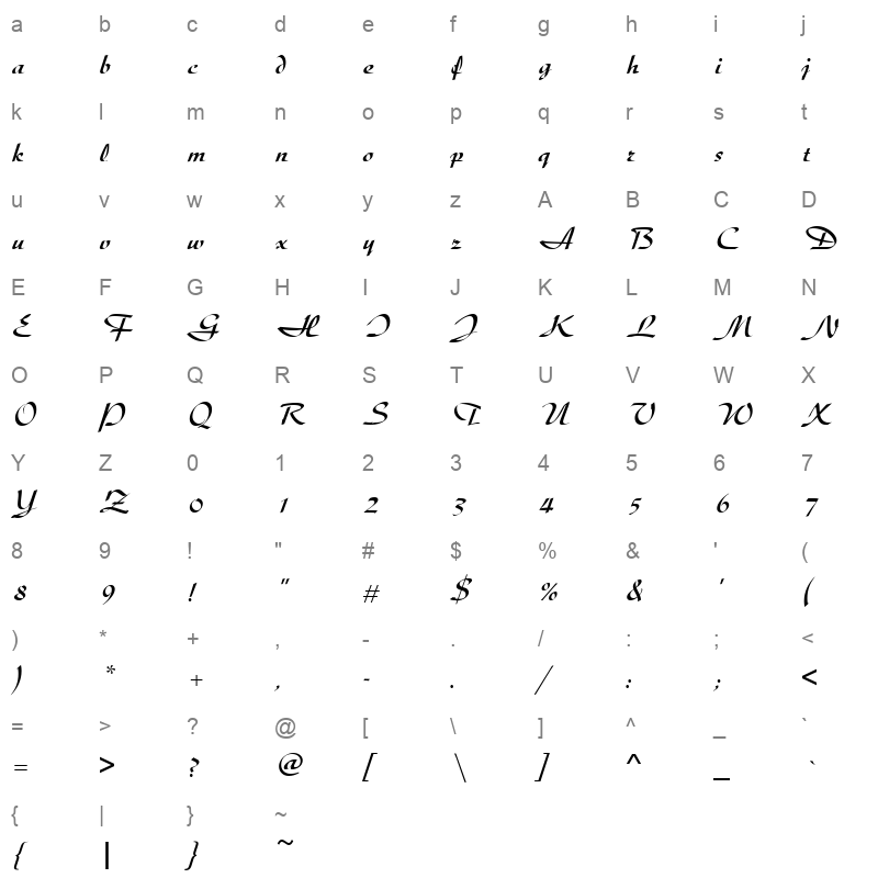 diskusm Character Map
