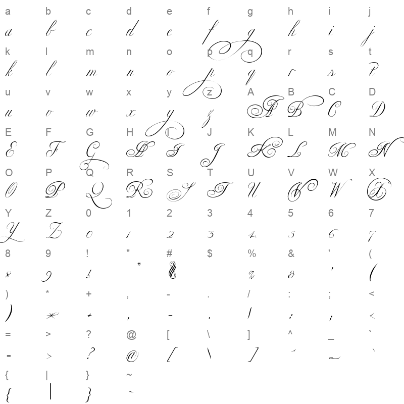 Ekaterina Velikaya Two_0 Character Map