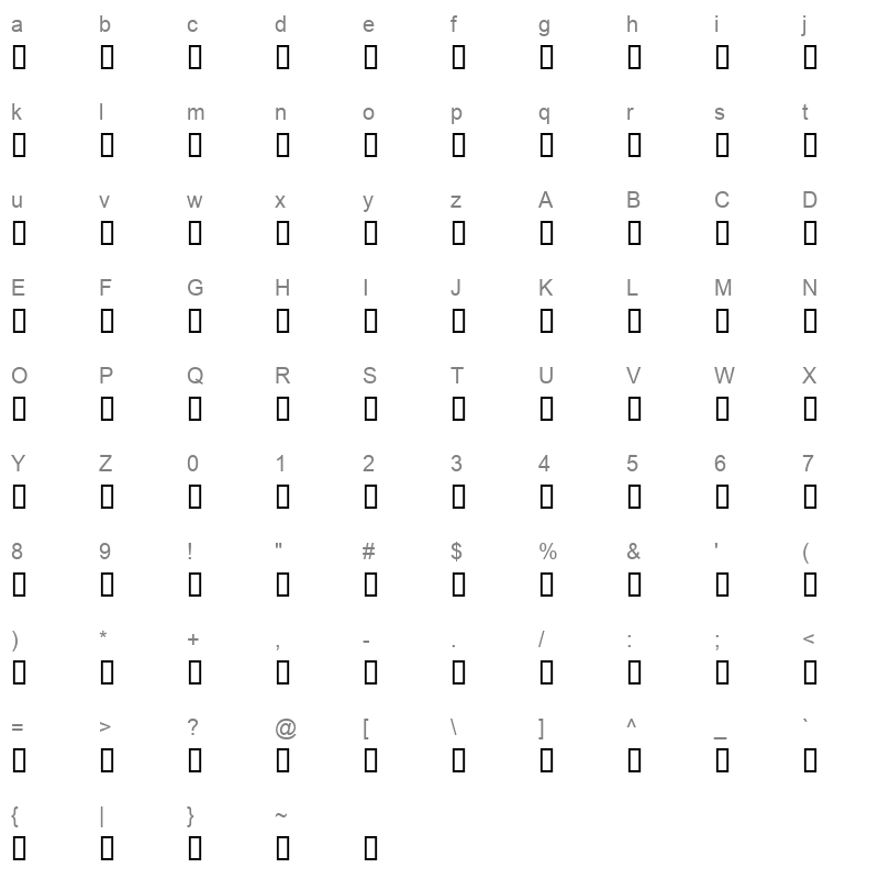 HAHAHUH0_1 Character Map