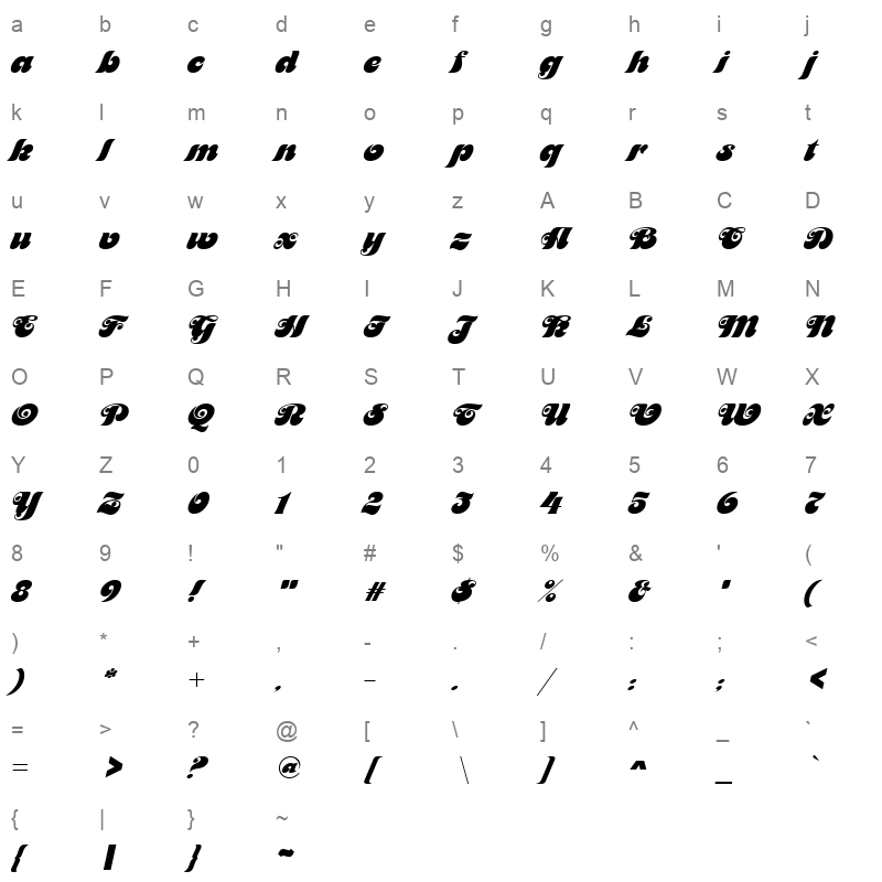 maitre-d Character Map