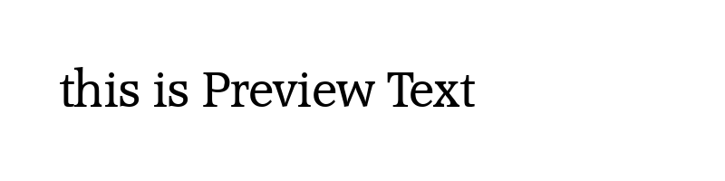 font preview of acco