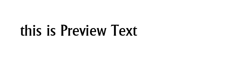 font preview of ALB