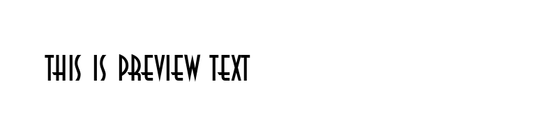 font preview of ANASTAS