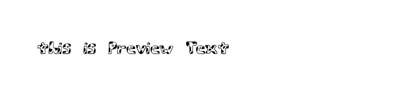 font preview of armybeans