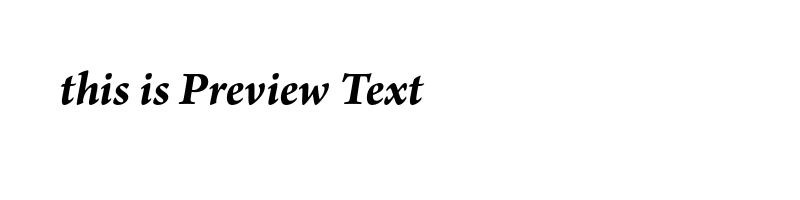 font preview of ArnoPro-BoldItalic