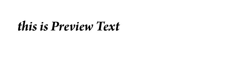 font preview of ArnoPro-BoldItalicSubhead