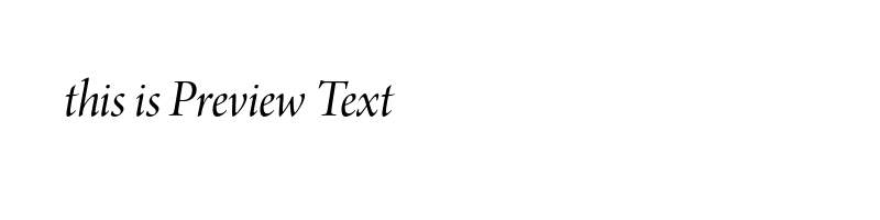 font preview of ArnoPro-ItalicDisplay