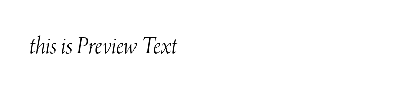 font preview of ArnoPro-LightItalicDisplay