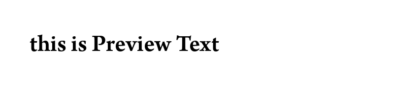 font preview of ArnoPro-SmbdSmText