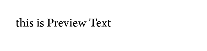 font preview of ArnoPro-SmText