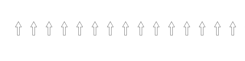 font preview of arrows2
