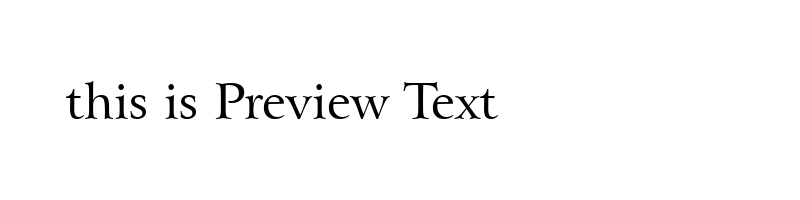 font preview of arrusn