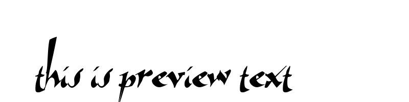 font preview of ARTHUR