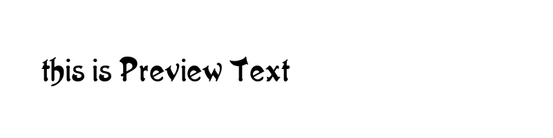 font preview of artistik