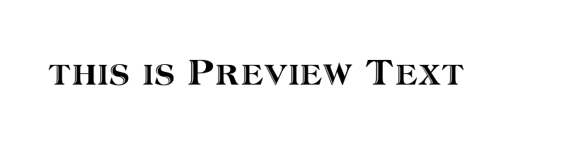 font preview of atlainln