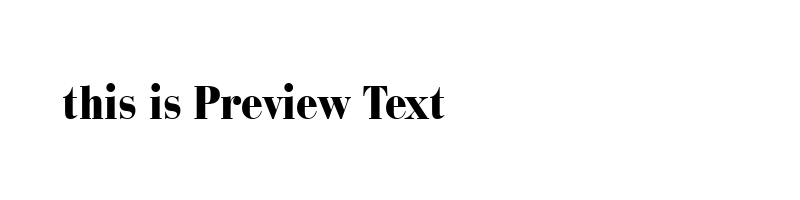 font preview of baubodkc