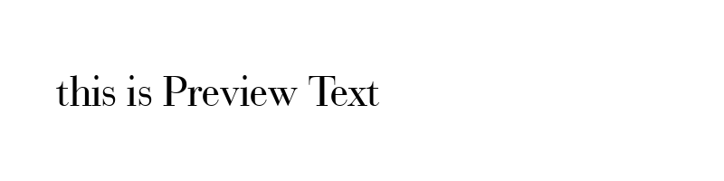 font preview of baubodn