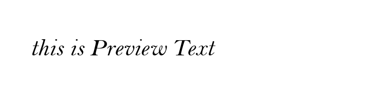 font preview of BELLI_1