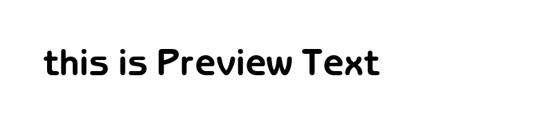 font preview of BENJY