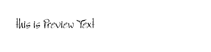 font preview of bergell