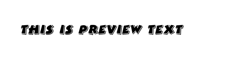 font preview of BERTRAM