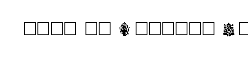 font preview of BF006SYM
