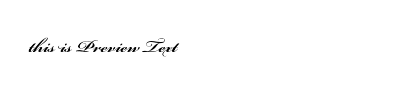 font preview of BickhamScriptPro-Bold