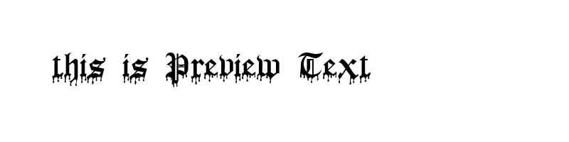font preview of Bloodrac