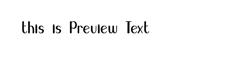 font preview of BLUEMUB