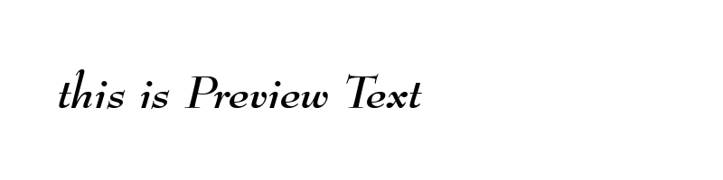 font preview of BNHRDMBI_0