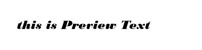 font preview of BOD_BLAI_1