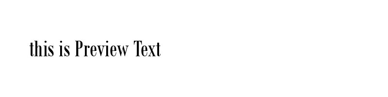 font preview of BOD_CR_1