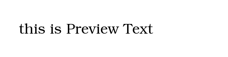 font preview of bokr35w