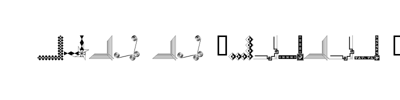 font preview of Bordc1