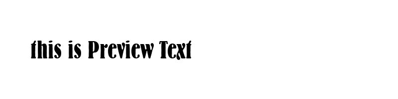 font preview of brhrdbc