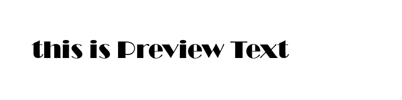 font preview of BROADW_1