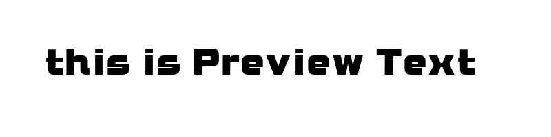 font preview of BROCK