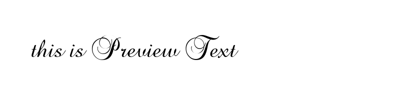 font preview of brocs