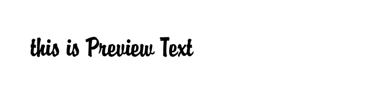 font preview of BRODY