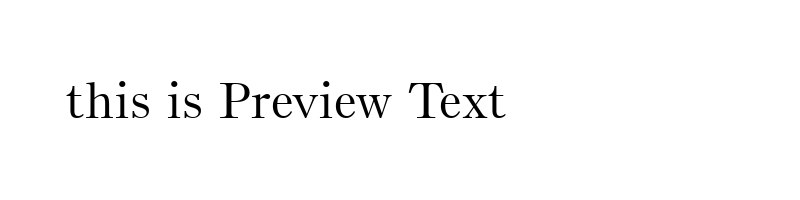 font preview of bruolstn