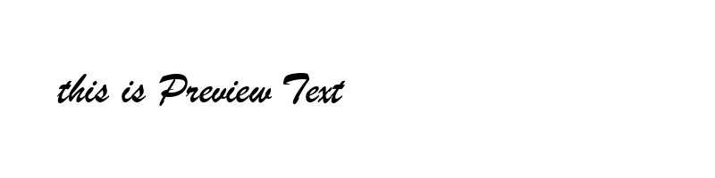 font preview of BRUSHSCI_1