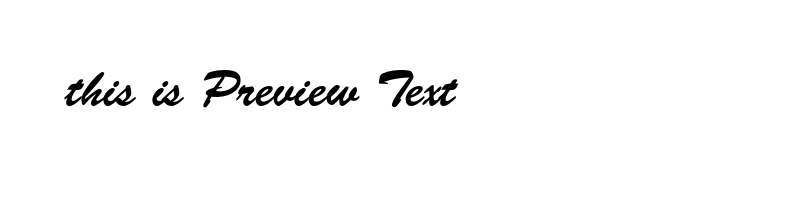 font preview of BrushScriptStd