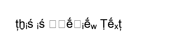 font preview of bssym2