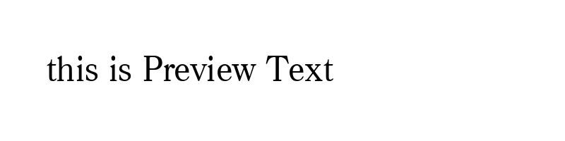 font preview of caad
