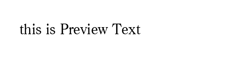 font preview of caadl