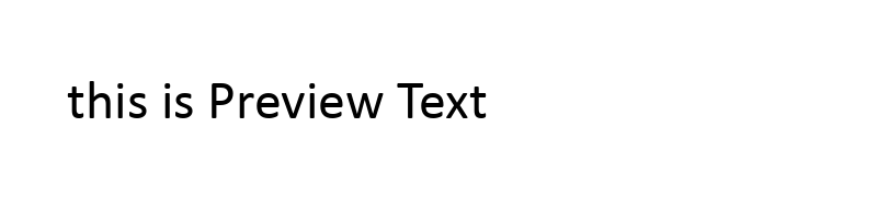 font preview of CALIBRI_1